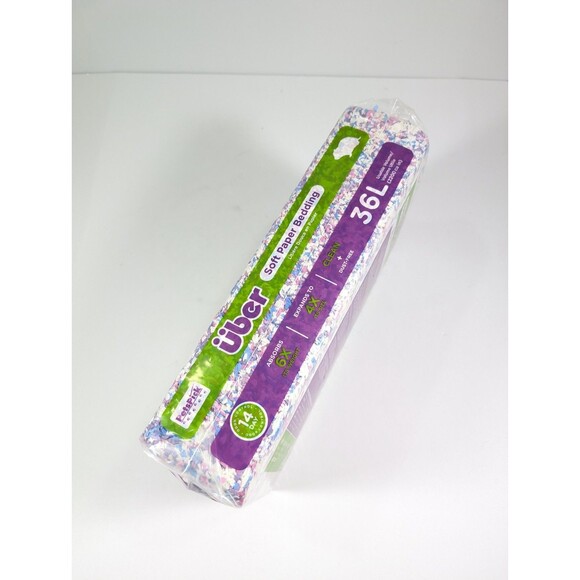 PETSPICK Uber Soft Paper Pet Bedding for Small Animals White/Blue Size 36 L - Picture 3 of 3